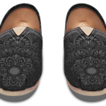 BLACK MANDALA Tomu Canvas Shoes