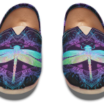 DRAGONFLY MANDALA Tomu Canvas Shoes