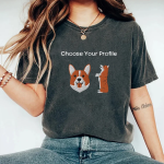 Pupiloves Choose Your Profile Embroidered T-shirt