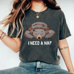 Pupiloves Sleepy Bear Jumpe Embroidered T-shirt