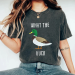 Pupiloves What The Duck Embroidered T-shirt
